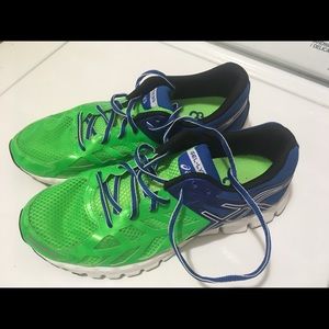 acis gel-lyte33 blue and green mens shoes